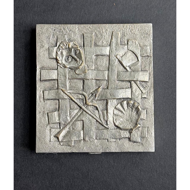 Silver Rare French Line Vautrin Silvered Bronze Holopherne Box For Sale - Image 8 of 15