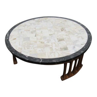 Mid-Century Modern Marble Coffee Table For Sale