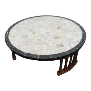 Mid-Century Modern Marble Coffee Table