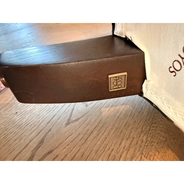 Bolero Upholstered Accent Chairs by Adriana Hoyos. Sold as a Set For Sale - Image 9 of 10