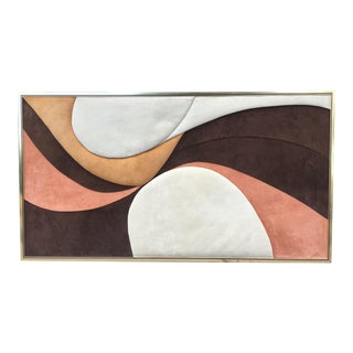 1970s Vintage Benedict Suede Wall Art For Sale