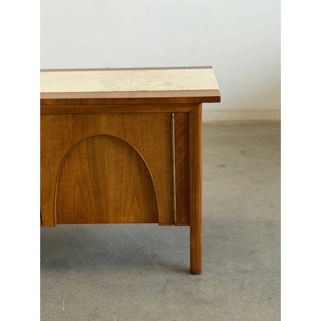 1960s Arched Walnut Credenza For Sale - Image 9 of 18