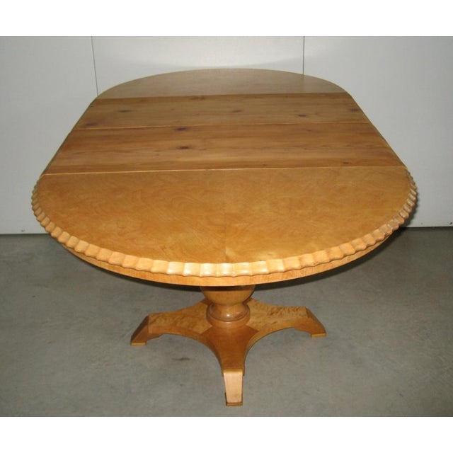 Wood Antique Round Extendable Table from Befos, 1900s For Sale - Image 7 of 11