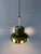 Mid-Century Green Ceramic Pendant Light, West Germany For Sale - Image 3 of 12