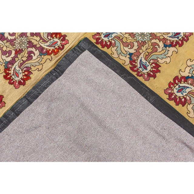English Antique English Needlepoint Rug For Sale - Image 3 of 7