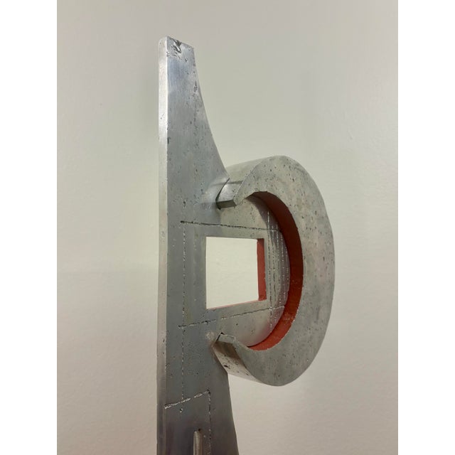 1977 Signed Aluminum Abstract Sculpture by Beni Winkler For Sale - Image 4 of 11