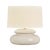 Brass Mitzi Pia 19.5 in. 1 Light Table Lamp in Aged Brass and Ceramic Butter Crackle Finish For Sale - Image 8 of 8