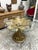 Lotus Flower Dining Table in Wood Carved with Gold Leaf and Octagonal Top in Ground Glass, 1970s For Sale - Image 11 of 11