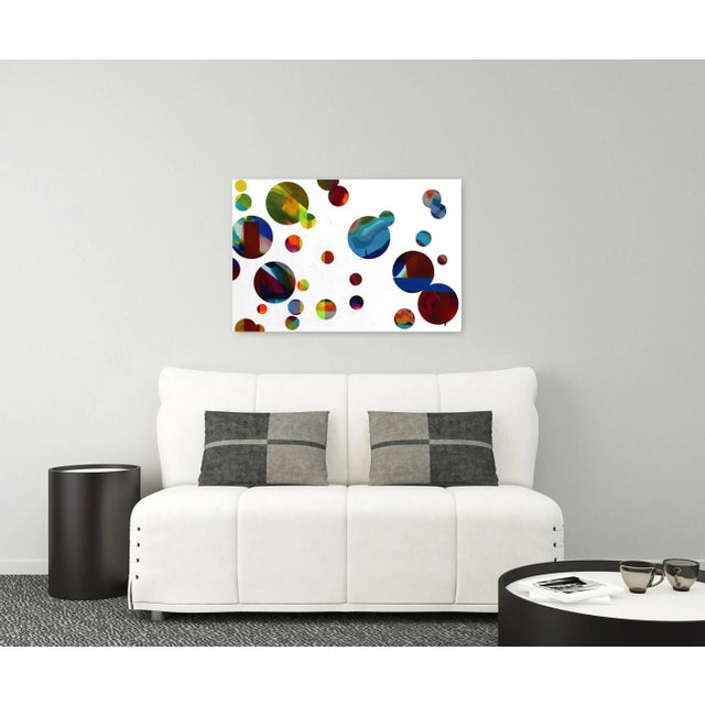 Textile Geometric Colorful Painting "Reflections Through the Looking Glass No. 8" Original Artwork by Shiri Phillips For Sale - Image 7 of 9