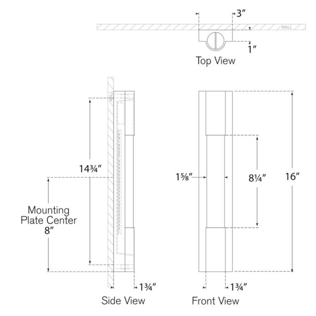 Visual Comfort Ian K. Fowler for Visual Comfort Signature Ellington 16" Slimline Bath Light in Polished Nickel with White Glass For Sale - Image 4 of 6