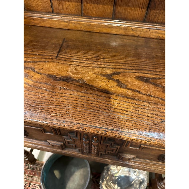 Late 19th Century Antique English Oak Welsh Cupboard For Sale - Image 5 of 11