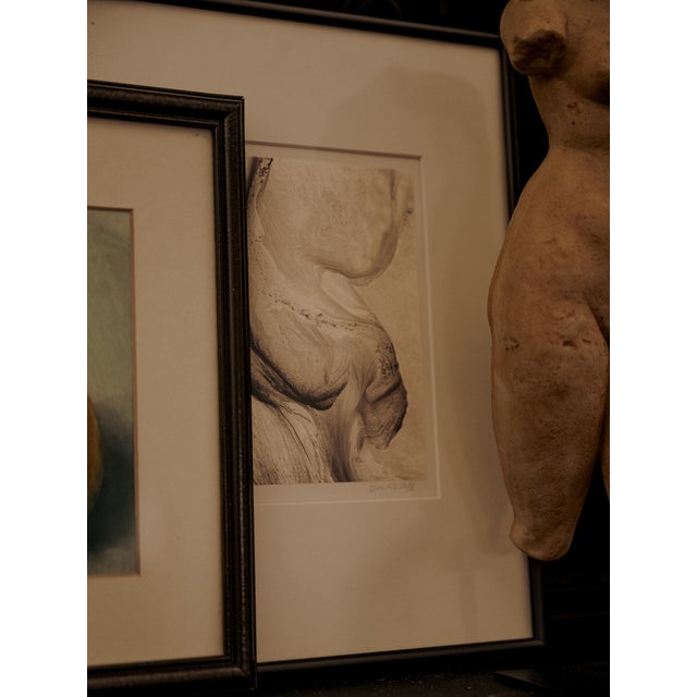 Paper Original Abstract Graphite Drawing on Paper by Artist Dan Ratliff For Sale - Image 7 of 8