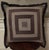 A pair of very attractive Gray 25" square custom made pillows with feather/down inserts. Face of pillow fabric sewn in a...