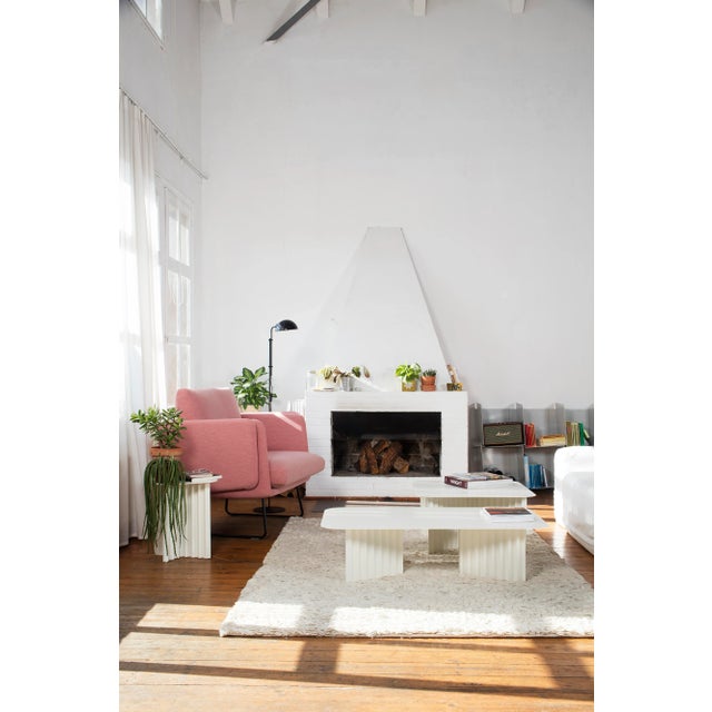 RS Barcelona Plec Large Steel Table, White For Sale In New York - Image 6 of 11