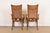 William Doezema for Mastercraft Mid-Century Modern Hollywood Regency Burl Wood and Cane Back Armchairs, Pair For Sale - Image 9 of 12
