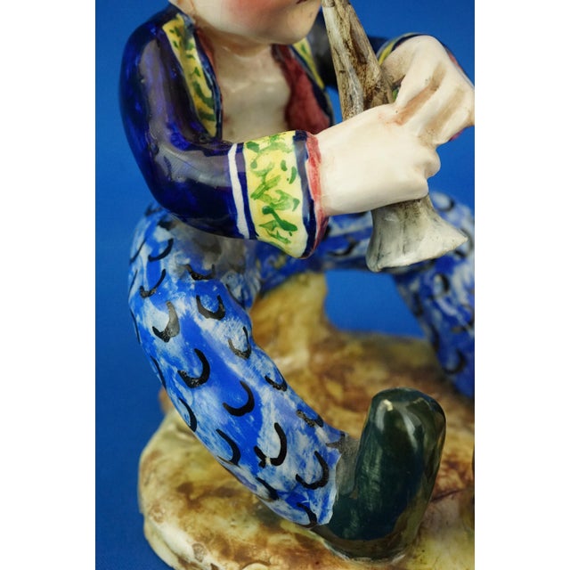 Vintage Italian Art Deco Ceramic Figurine by Leopold Anzengruber, 1950s For Sale - Image 18 of 18