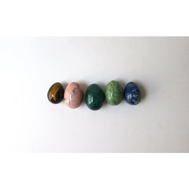 Modern Italian Marble Egg Sculptures For Sale - Image 3 of 12