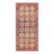 1880s Multicolor Field Cross Folk Art Antique American Knotted Wool Hooked Rug For Sale