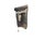 A handmade pottery wall sculpture featuring an expressive abstract face with sculptural relief details and earthy matte...