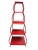 Chinoiserie Vintage Chinoiserie Red Metal Pagoda Etagere For Sale - Image 3 of 8