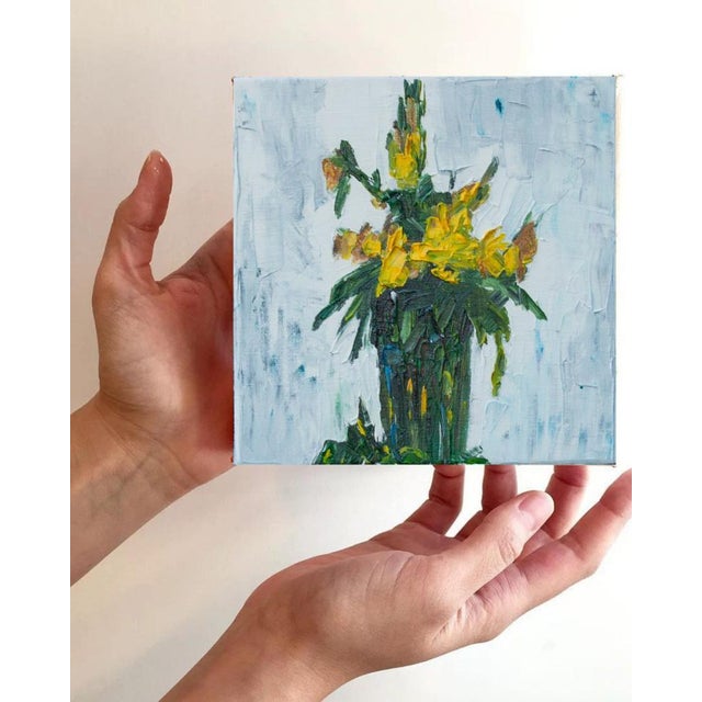 Contemporary Natalia Vypritskaia, Sunny Bouquet, Oil on Canvas For Sale - Image 3 of 7