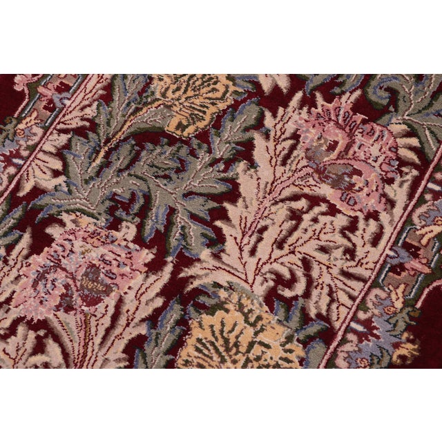 Shabby Chic Shabby Chic 1990's Pak-Persian Red/Red Wool Rug - 2'1'' X 3'9'' For Sale - Image 3 of 9
