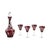 Vintage Bohemian Glass Liqueur Set, Set of 5 For Sale - Image 6 of 6