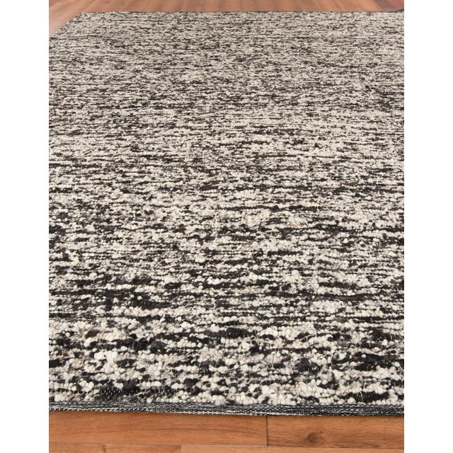 Transitional Exquisite Rugs Tocayo Handmade New Zealand Wool Black Rug-12'X15' For Sale - Image 3 of 6