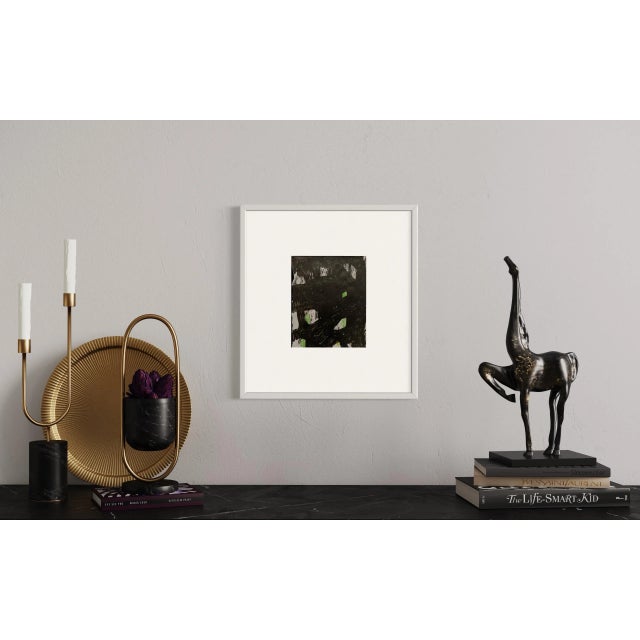 A classic example of traditional abstract expressionist painting by mid career artist Ben Junta. Sold Unframed