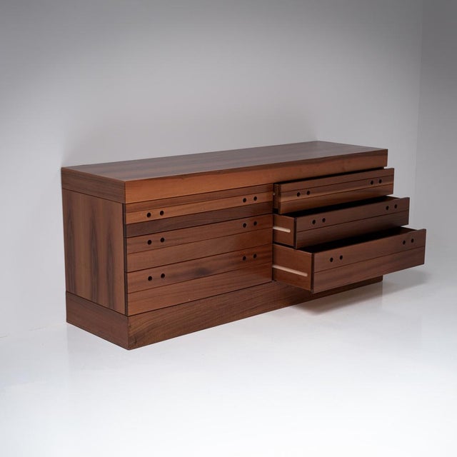 Walnut Veneered Chest, 1960s For Sale - Image 4 of 15