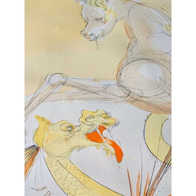 Salvador Dali, Nude, Saint George and the Dragon, 1974, Etching For Sale - Image 6 of 11