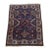 Vintage Hand-Knotted Wool Accent Rug With Floral & Geometric Motifs, 3’5” X 2’6” For Sale