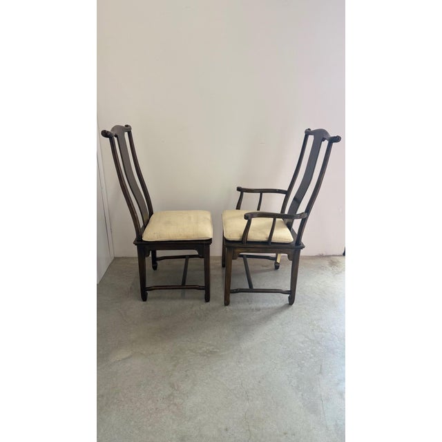 1980s Drexel Heritage Dining Chairs – Set of 8 For Sale In Miami - Image 6 of 14