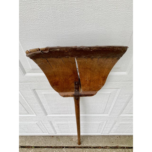 Antique 19th Century Hand Made Wooden Grain Shovel For Sale - Image 4 of 13