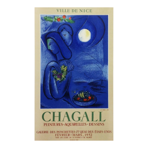 Chagall Lithograph 17 Ville De Nice Art in Posters