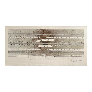 Barbara Beck 1978 Watercolor and Graphite on Paper - Signed/Dated For Sale