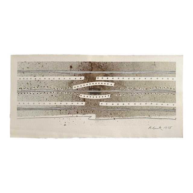 Barbara Beck 1978 Watercolor and Graphite on Paper - Signed/Dated For Sale