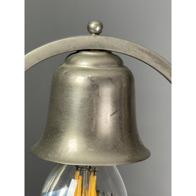 1930s Art Deco Dutch Nickel Desk Lamp, 1930s For Sale - Image 5 of 18