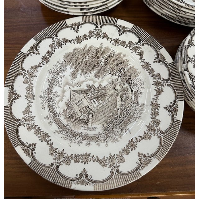 Stafforshire Dinner Service, 1920s, Set of 27 For Sale - Image 4 of 9