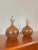 Mid-Century Modern Pair of Medium Brown Ceramic Bulb Table Lamps | by Lotte and Gunnar Bostlund For Sale - Image 3 of 11