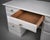 White Late 20th Century Coastal Breeze Whitewashed Double Pedestal Desk With File Drawers – Solid Pine 57” W For Sale - Image 8 of 9