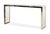 Glassy white quartz with polished stainless steel trim