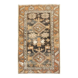 Brown Small Antique Heriz Rug rug no.j4410 For Sale