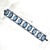 Vintage Sapphire Crystal Bracelet 1960s For Sale In Orlando - Image 6 of 9