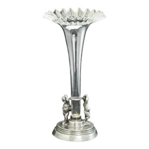Vintage Viners Sheffield Pewter Epergne With Children