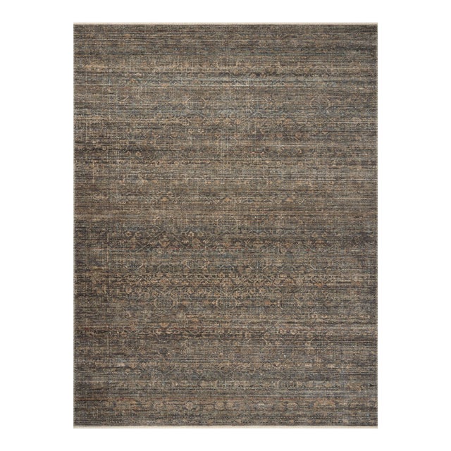Amber Lewis x Loloi Molly Lagoon / Natural 11'-6" x 15'-6" Area Rug For Sale