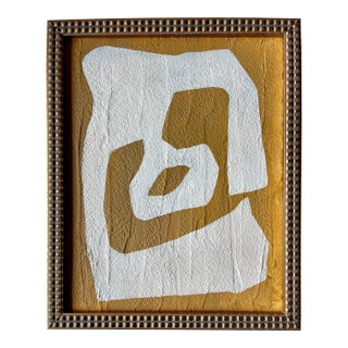 2025 "Vecchio" Abstract Minimalist Painting on Canvas by Artist r.k. Red For Sale