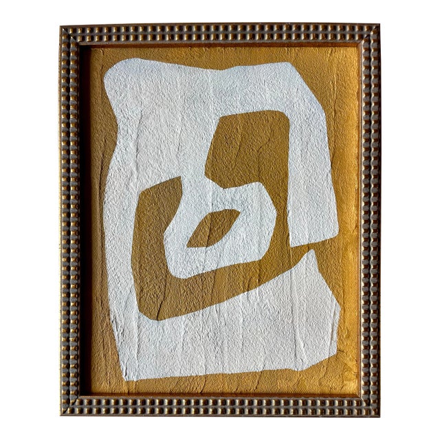 2025 "Vecchio" Abstract Minimalist Painting on Canvas by Artist r.k. Red For Sale