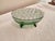 Vintage Viking Oval Green Flower Frog. Vintage Martinsville Viking Two Piece Large Oval Glass Flower Frog Bowl. Glass frog...