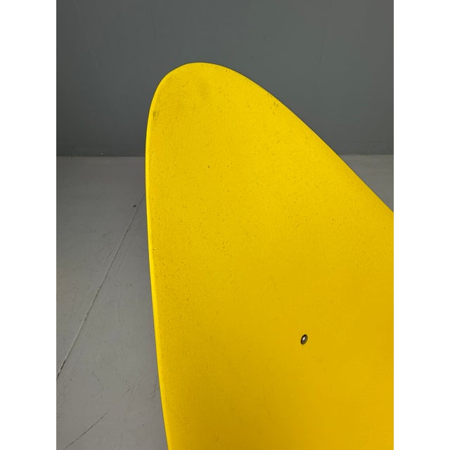 Yellow Fiberglass Tripod Lounge Chair by Ed Merat, France, 1956 For Sale - Image 4 of 13